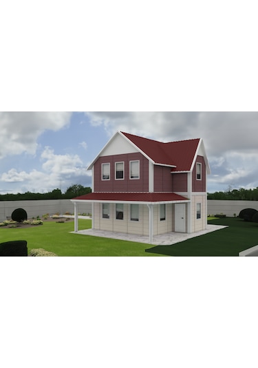 101 M2 Çift Katlı Prefabrik Ev
