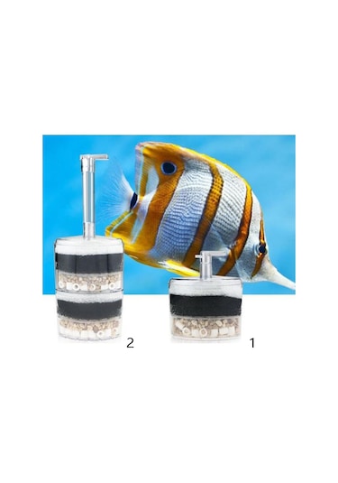 Suntek Dalgıç Akvaryum İç Hava Pompası Filtresi Balık