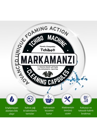 Kapsül Kahve Makineleri Yağ Temizlik Kapsülü Tchibo Uyumlu 2'li