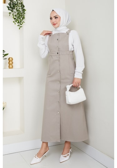 Boydan Düğmeli Gabardin Jile 1552 - Taş Taş