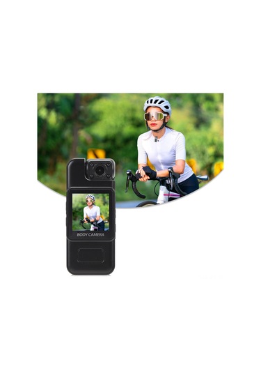 Geeroyoo Giyilebilir Mini Kamera 4k Çözünürlük 130 Geniş Açı 180 Döner Lens Hareket Algılama Döngü Kayıt 1.3" Ekran Sırt Klipsi