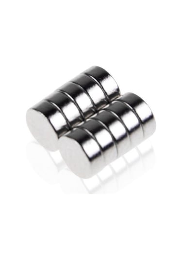 100 Adet Çap 5Mm X Kalınlık 2Mm Silindir Güçlü Neodyum Mıknatıs N11.2447