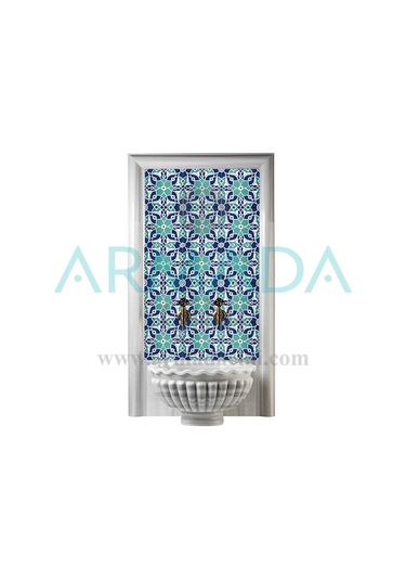Armada Çini 60X100 CM Ac 80 Selçuklu Serigraf Türk Hamamı Pano