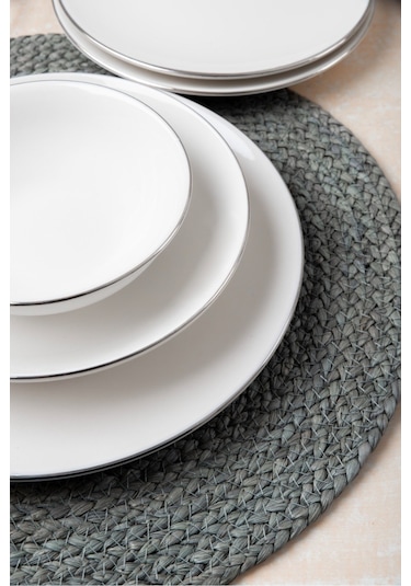 Hayal Platin Yaldız 24 Parça Yemek Takımı 6 Kişilik