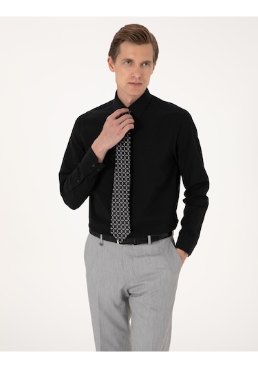 Pierre Cardin Erkek Siyah Gömlek Basic 50316742-vr046 Siyah