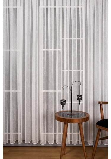 Natural Keten Tül Perde