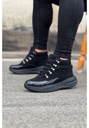 Wagoon Wg035 Kömür Rugan Yüksek Taban Yarım Bilek Bot Çok Renkli