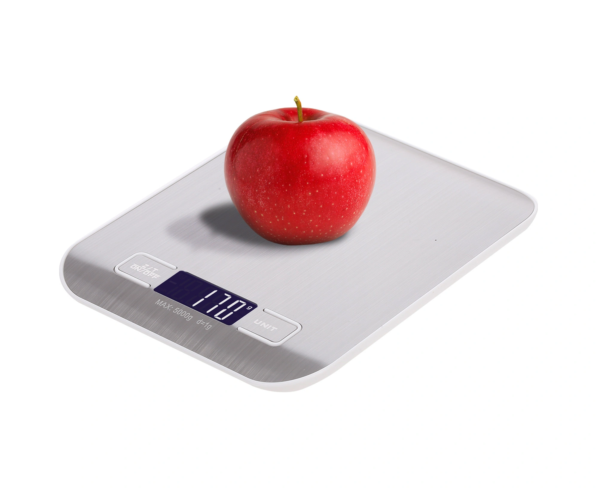 Youmex Mutfak Terazi Gümüş 5kg/1g Hassasiyetli Şarjlı Ve Pil Desteği Abs+paslanmaz Çelik 18x14x1.5cm Çok Renkli