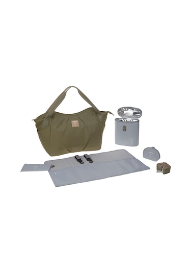 Lassig Twin Bebek Bakım Seyahat Çantası Olive Haki