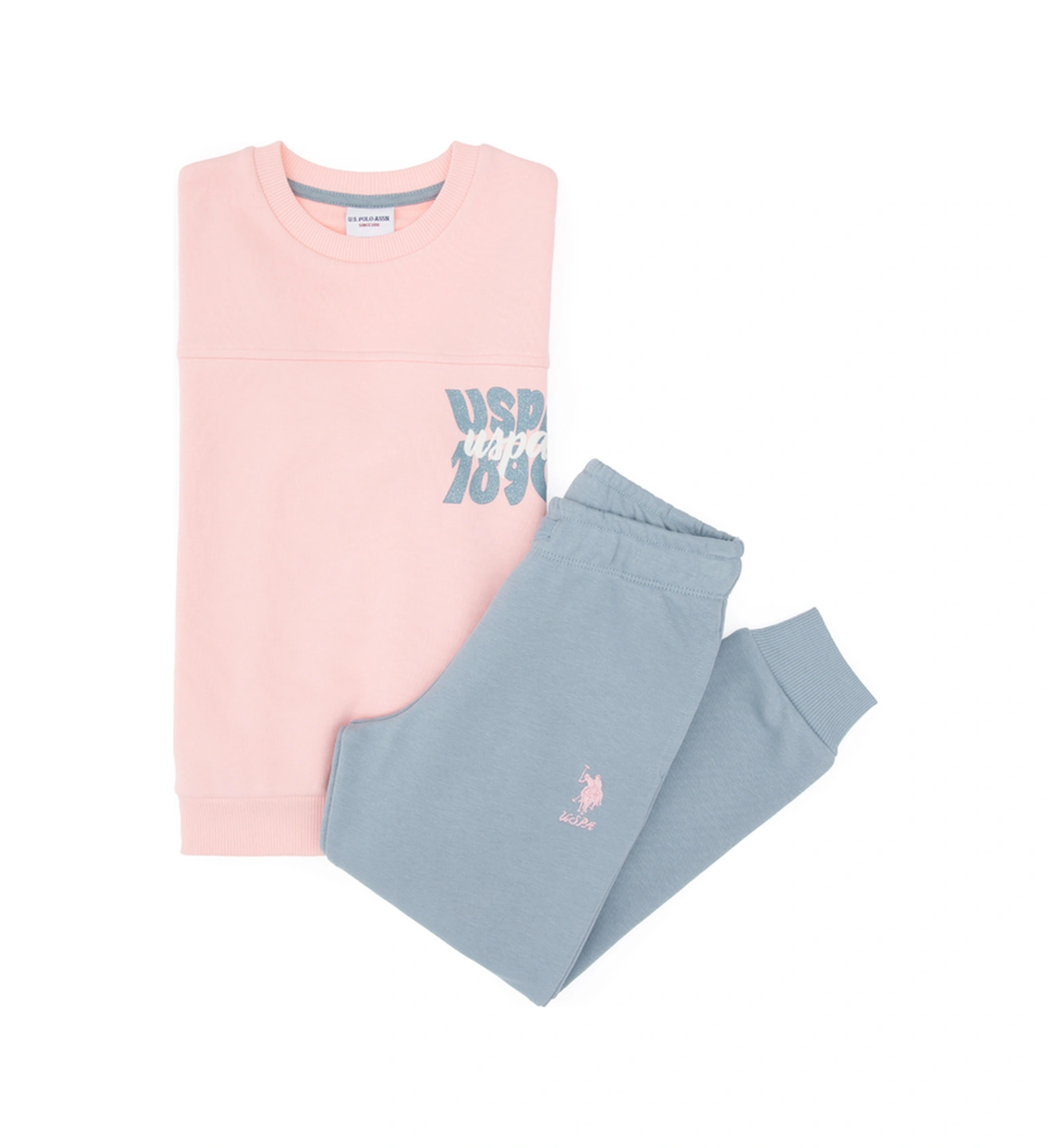 U.s. Polo Assn. Kız Çocuk Açık Pembe Pijama Takım 50318934-vr078 Acık Pembe