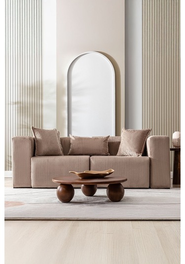 Katt Ekstra Rahat İskeletli 2 Li Koltuk 10 Renk Bej