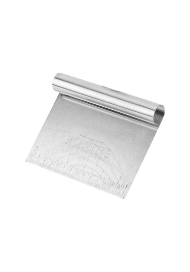 Konesam 2 Adet Paslanmaz Çelik Hamur Kesici - Ölçüm Ölçeği İle Hamur, Makarna Ve Kek Kesimi, Yüzey Temizliği Diğer