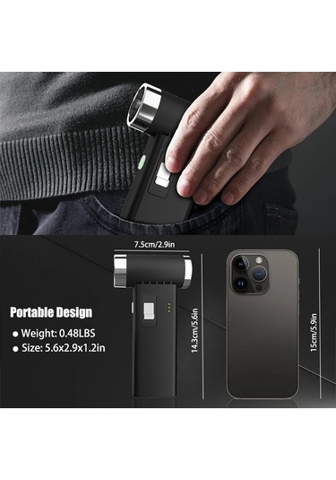 Yeni Şiddetli Fan 110000 Rpm Güçlü Hava Üfleyici Elekikli Süpürge Güçlü Şarj Cable