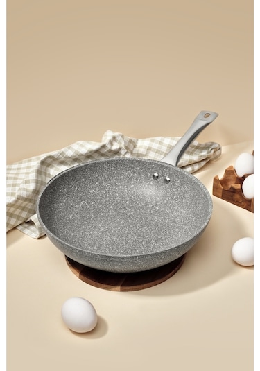 Urla Wok Tava Gri 28 Cm Gri