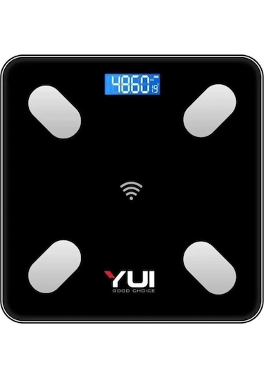 Yuı Kb13 Akıllı Bluetooth Şarjlı Tartı Siyah