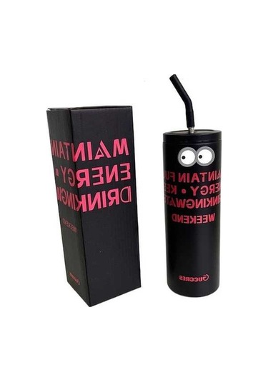 Dancemonkey Niş Büyük Kapasiteli Pipetli Bardak-siyah, Dayanıklı Kullanım İçin