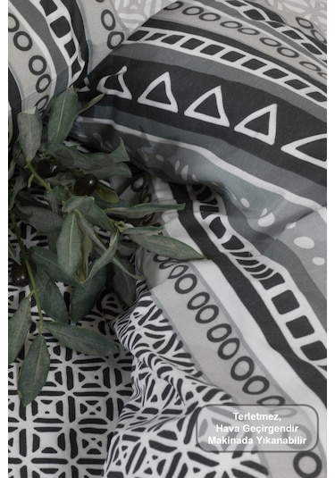 Elart Bruno Nevresim Takımı Çift Kişilik Lastikli Çarşaf 200x220 Cm Renksiz