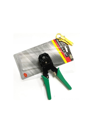 Konesam 315 Çok Amaçlı Ağ Testeri - Rj45 Kristal Uç, Ağ/ Telefon Kablosu Presleme Ve Telliği Açma Aracı