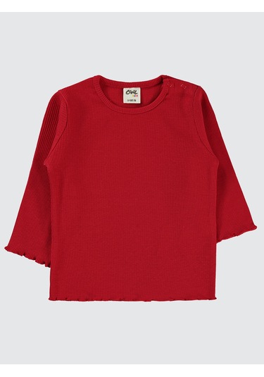 Civil Baby Kız Bebek Sweatshirt 6-18 Ay Kırmızı Kırmızı