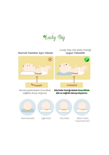 Bebek Düz Kafa Yastığı Pembe