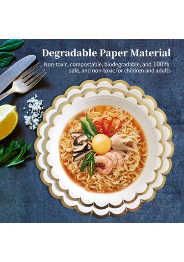 Qingmipy 8 Adet 270ml Gıda Seviyesi Kağıt Bardak - Kompostlanabilir, Biyodegradable, Sıcak İçecekler İçin Uygun