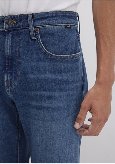 Mavi - Lisbon Classic Denim Puslu Vintage Koyu Mavi Jean Pantolon 0010039-90818 Koyu Mavi