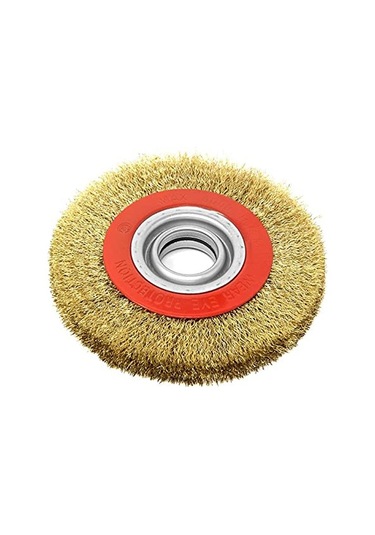 2 Pc- 6 '' Çelik Tel Tekerlek Fırçası Suçlu 1/2 '5/8' 3/4 '7/8' 1 'tezgah Öğütücü