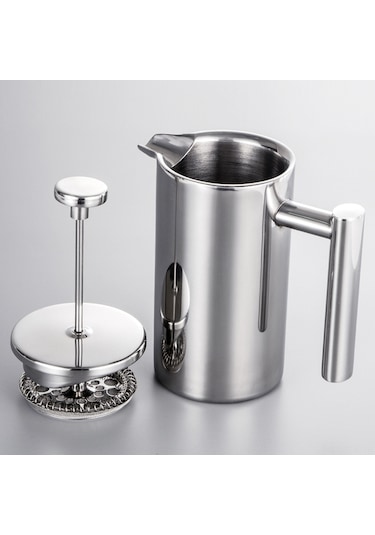 Xindoker Çift Cidarlı Paslanmaz Çelik French Press Kahve Makinesi - 350ml/800ml/1000ml Diğer