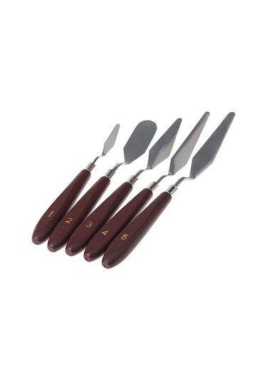 Hannah Metal Spatula Set 5'li Palette Knıves