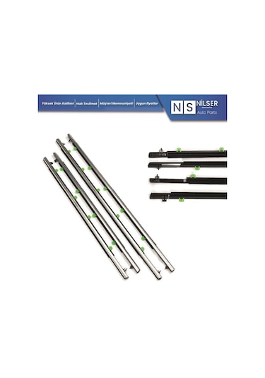 Honda Crv Çıta Cam Sıyırıcı Fitil Takım 4 KAPI (NİKELAJ) 2007-2011