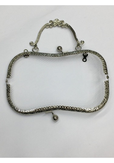 Çanta Ve Cüzdan Klipsi Kuluplu Çiçek Model Gümüş Gümüş