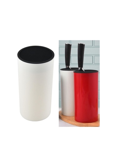 Suntek Tezgah Beyaz Için Evrensel Bıçak Blok Çatal Tutucu