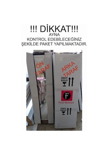 First Mobilya Number One - Demonte - Çok Amaçlı - Ayaklı - Aynalı