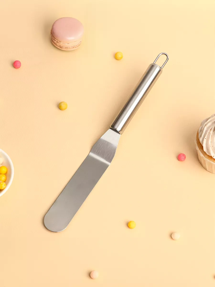 Dolana Pasta İçin Kâğıt Hamuru Spatulası, Eğimli Palet 14,5 Cm 70348494 Gri