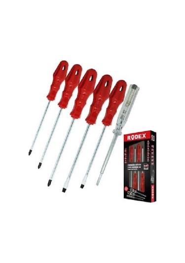 6'lı Tornavida Seti Rodex