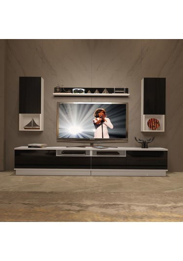 Decoraktiv Trendstyle 5220das Slm Tv Ünitesi Tv Sehpası Beyaz - Siyah