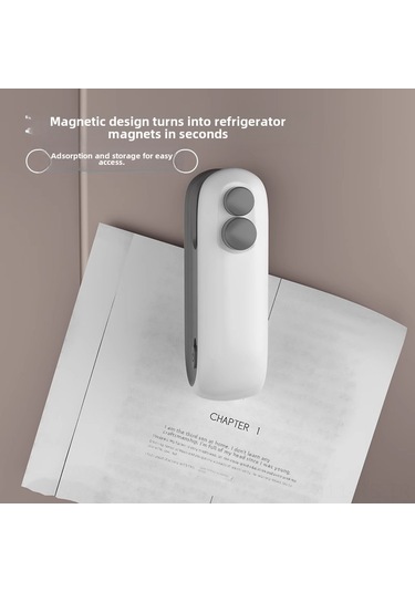 Reedark Ev İçi Mıknatıslı El Basmalı Plastik Poşet Kapama Makinesi - Mini Taşınabilir Atıştırmalık Sigortlama Aleti Beyaz Ce Onaylı Beyaz