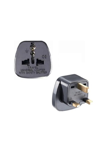 Evrensel Ce Amerika Avrupa Kr Au Ab Abd İngıltere Abd Fiş Adaptörü Güney Afrika Type D White ' Beyaz