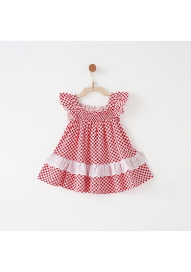 Andywawa Kız Bebek Elbise Dress Cherry Chatty Anw-ac26689 Kırmızı