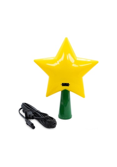 Geeroyoo Yıldız Şekilli 2. Nesil Usb Şarjlı Aydınlatmalı Noel Ağacı Tavan Dekoru Sarı