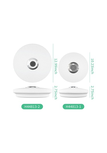 Led Plafonyer Bt Hoparlörlü Led Müzik Tavan Lambası App Kontrolü Çok Renkli