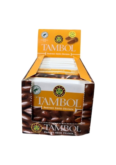Kahve Dünyası Tambol Bademli Sütlü Çikolata 77 G 10 Adet-24