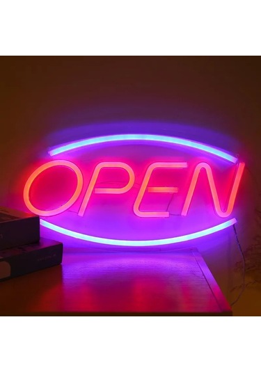 Büro Ev Ofis Hediyesi İçin Open Yazılı Neon Led Tabela Diğer