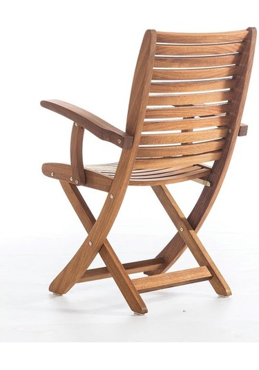 Rehome Mane İroko Kollu Sandalye Kahverengi