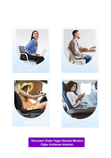 Kare Visko Oturma Yoga & Araç Oturma Minderi Lacivert