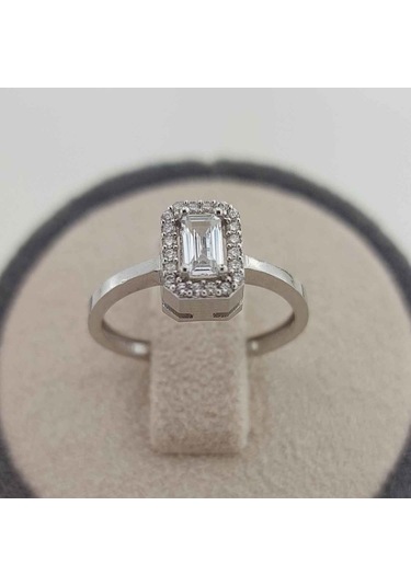 Altınbeyı Baget Taşlı Altın Yüzük 14 Ayar 2.85 Gram Abyyzk0147