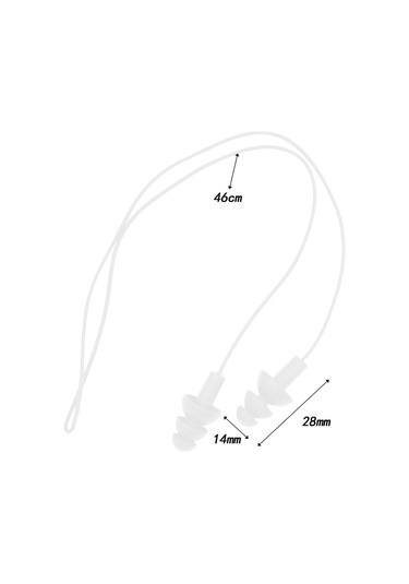 Homyl İş Uyku Konseri Için Taşıma Kutulu Yüzme Kulak Beyaz