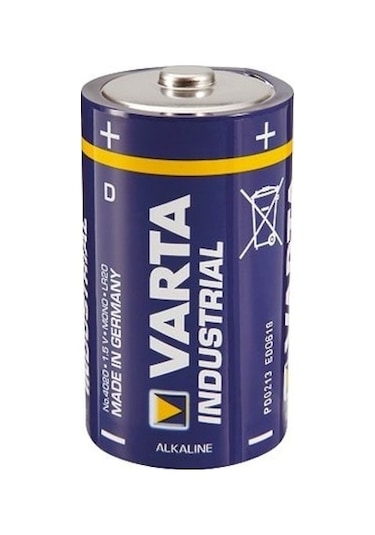 Varta 4020 Industrial Pro Lr20 Alkalin Shrink Büyük Boy D Pil