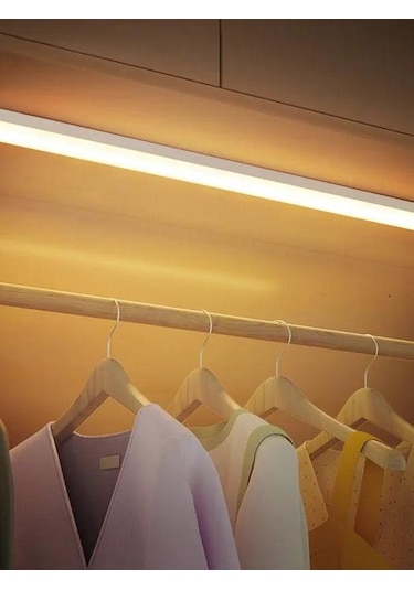 Hareket Sensörlü Tüp Ledli Şarjlı Sarı Led Dolap İçi 20 Cm Sarı