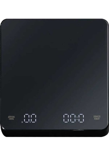 Wondernest Usb Terazisi Siyah Yüksek Hassasiyetli Led Kahve Espresso Ekranlı Dijital 3kg Ue Siyah